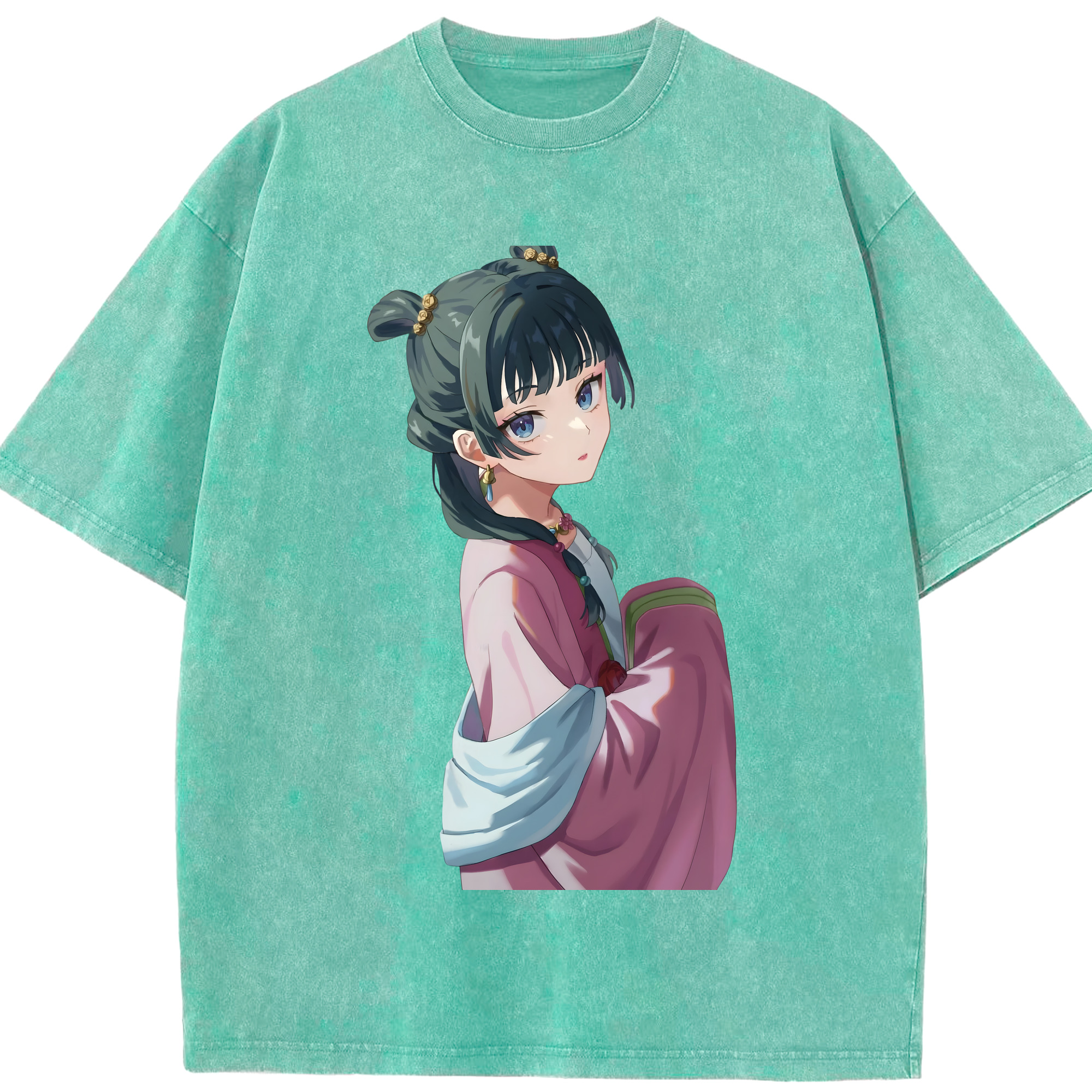 （画像用） 薬屋のひとりごと The Apothecary Diaries 綿100% ヴィンテージ風 半袖Tシャツ（フロントプリント）